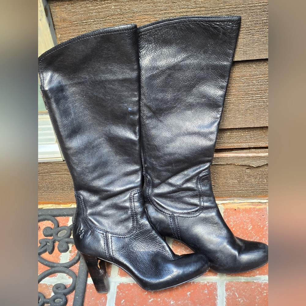 Frye black Miranda zip boots size 8